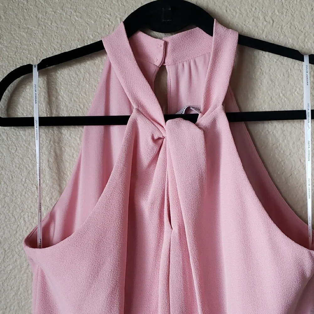 Julia Jordan Blush Halter Jumpsuit - Picture 6 of 9